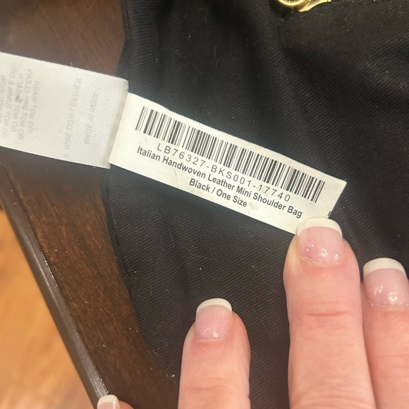 Quince Italian Leather Mini Shoulder Bag Black - Picture 8 of 12